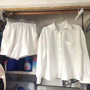 2 PC Blouse and short set